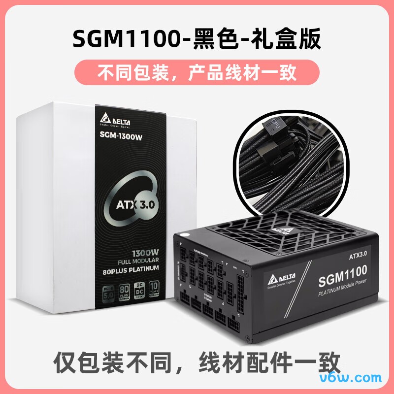 台达 SGM1100W 礼盒版电脑电源图片