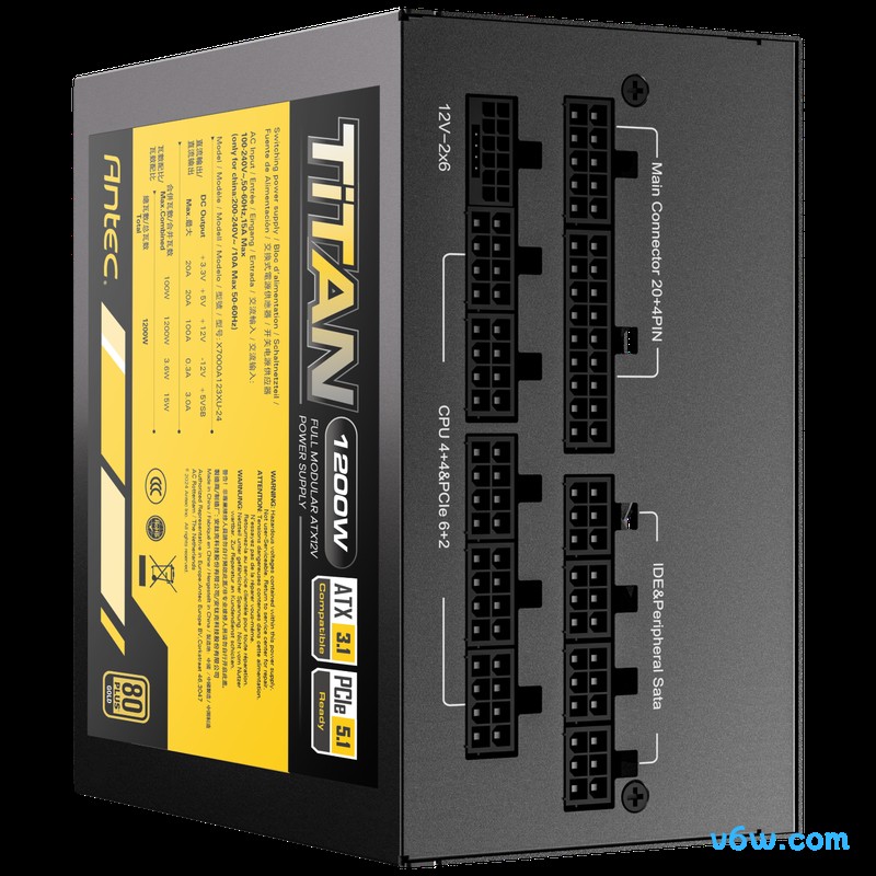 安钛克Antec1200W Titan金牌电脑电源图片