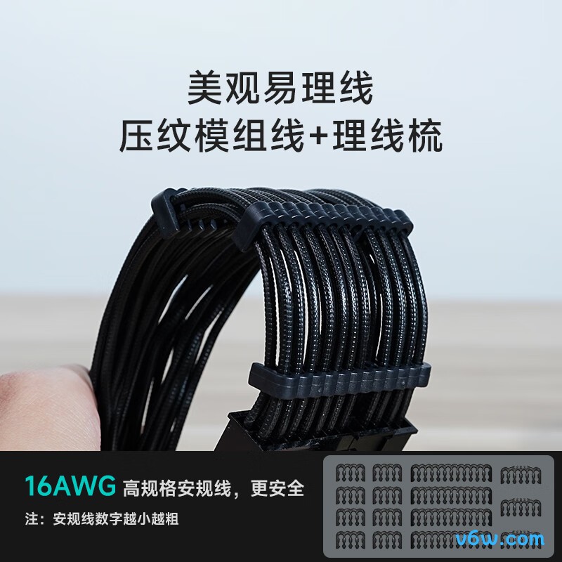 九州风神 850W 金牌电脑电源图片