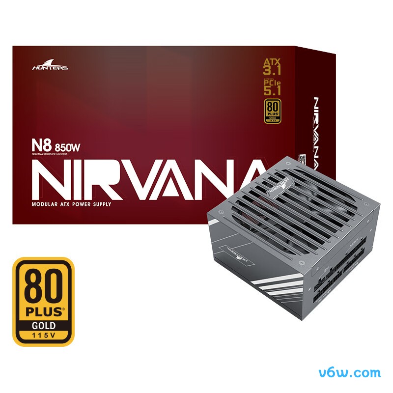 长城 850W N8金牌全模组电脑电源图片