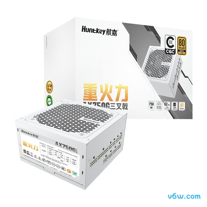 航嘉 重火力AX750G三叉戟金牌750W
