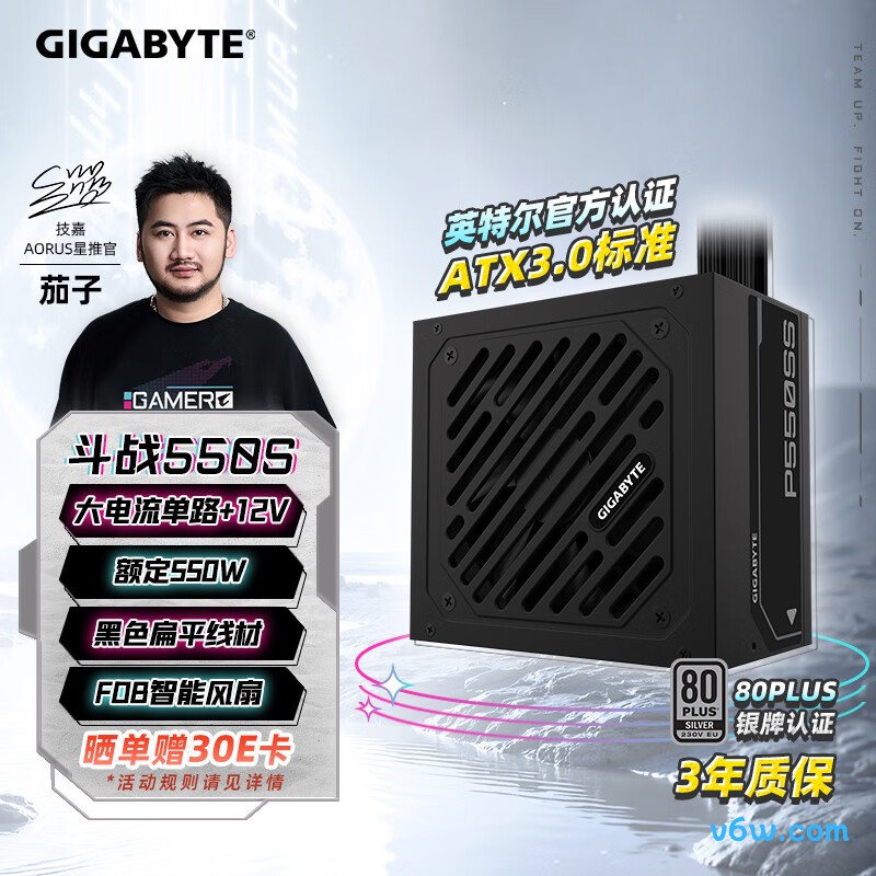 技嘉 550W GP-P550SS电脑电源