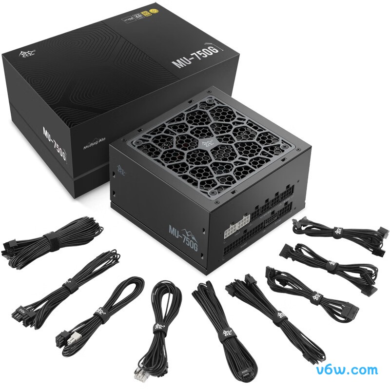 鑫谷 750W 昆仑MU-750G 金牌全模组电脑电源图片