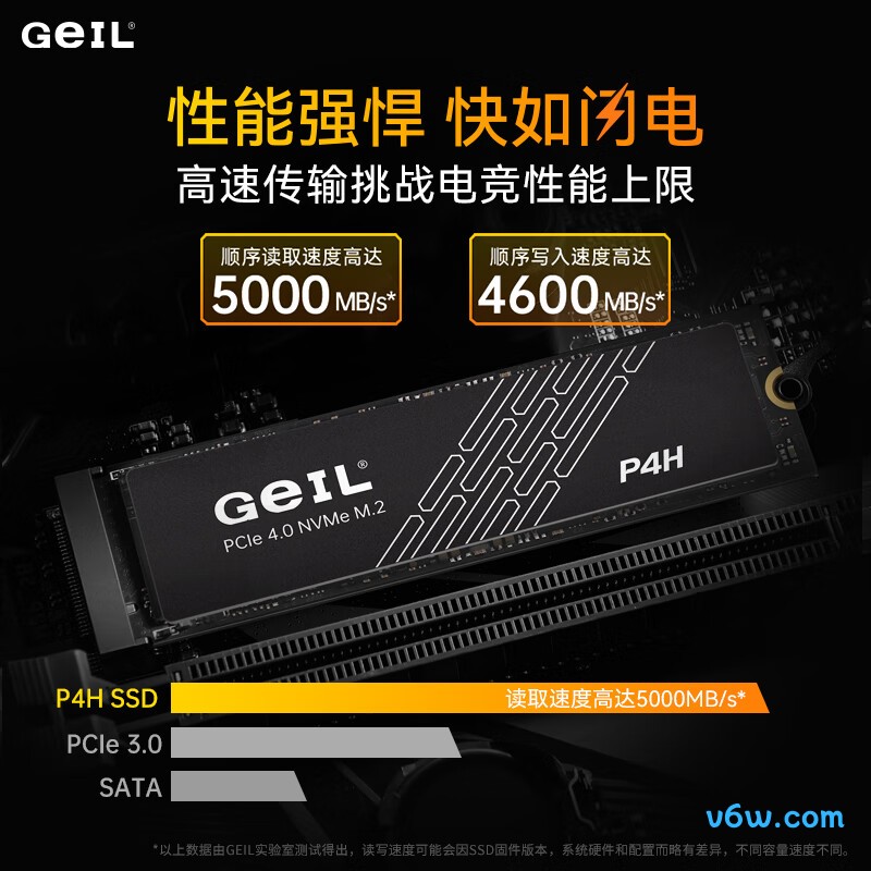 GEIL金邦 1TB SSD固态硬盘 P4H系列