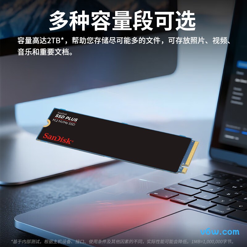 闪迪1TB SSD固态硬盘 M.2接口