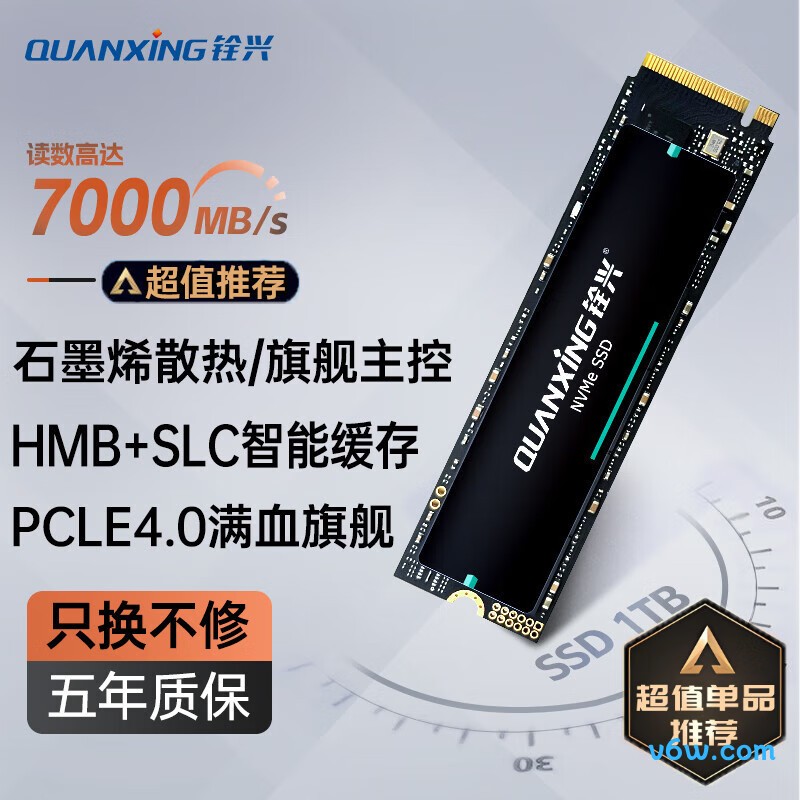 铨兴1TB SSD固态硬盘 M.2接口