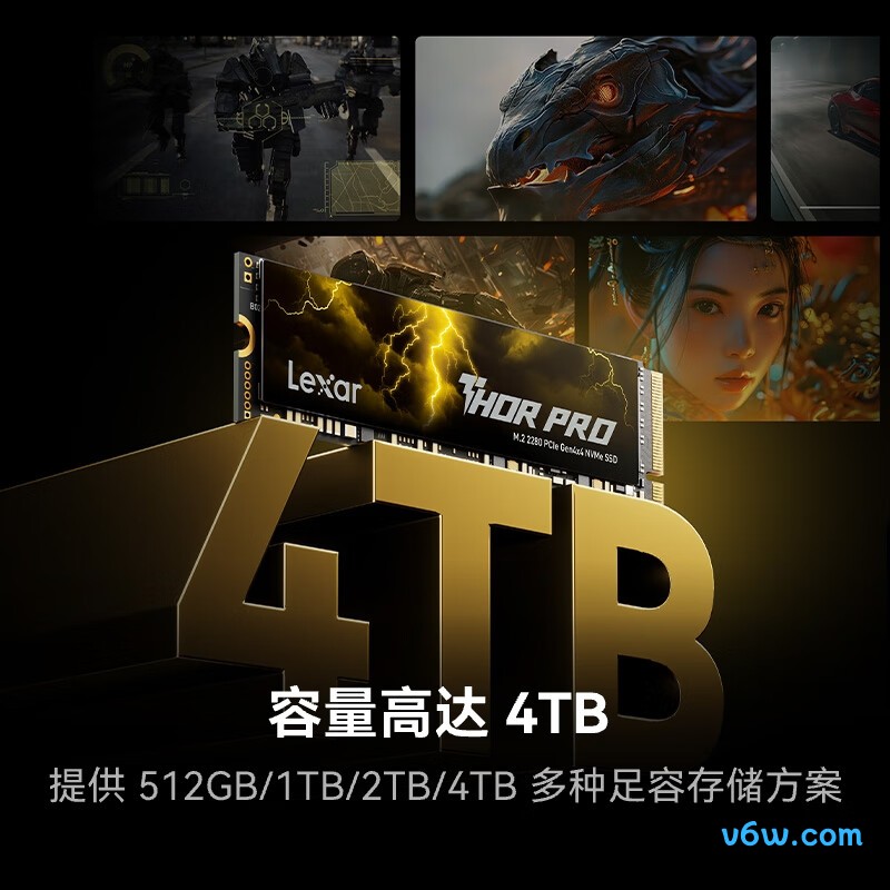 雷克沙THOR PRO 雷神系列 1TB SSD固态硬盘
