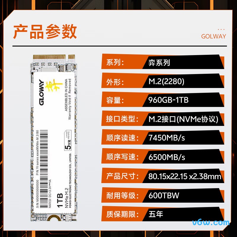 光威1TB SSD固态硬盘