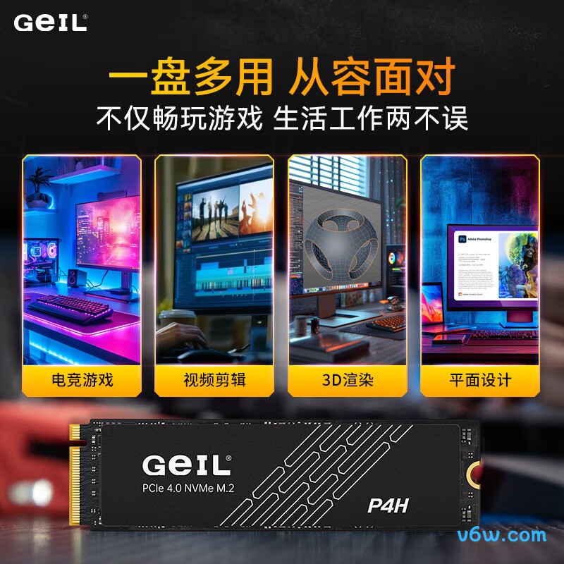 GEIL金邦 4TB SSD固态硬盘 P4H系列SSD固态硬盘图片