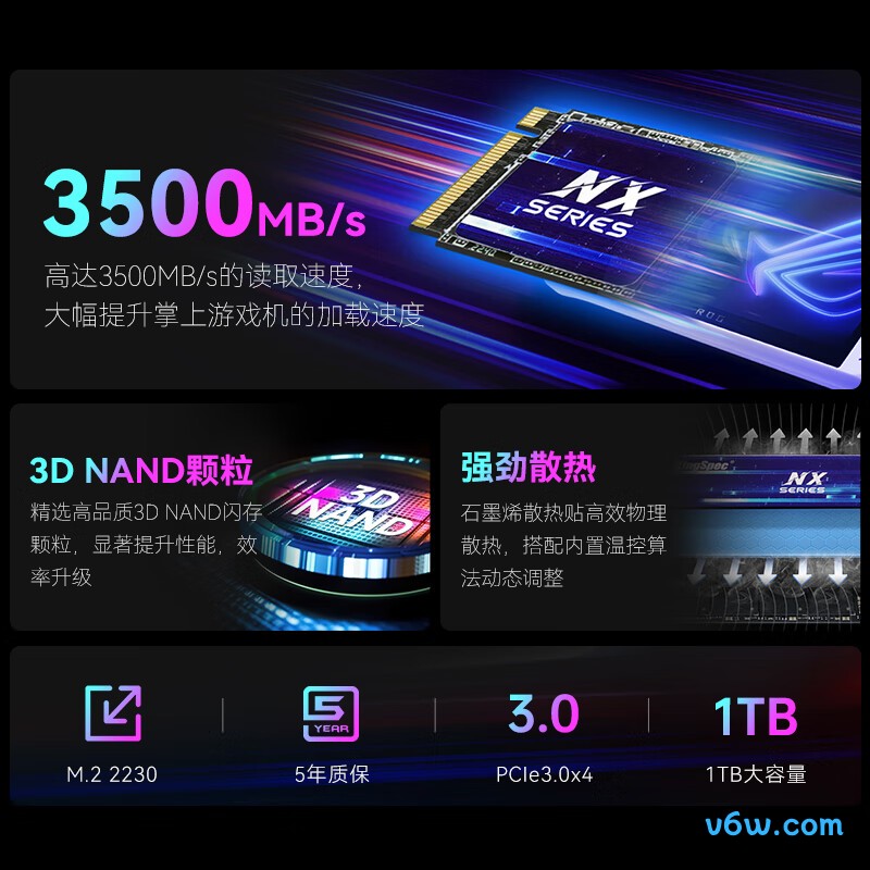 金胜维512GB SSD固态硬盘NVMe M.2接口