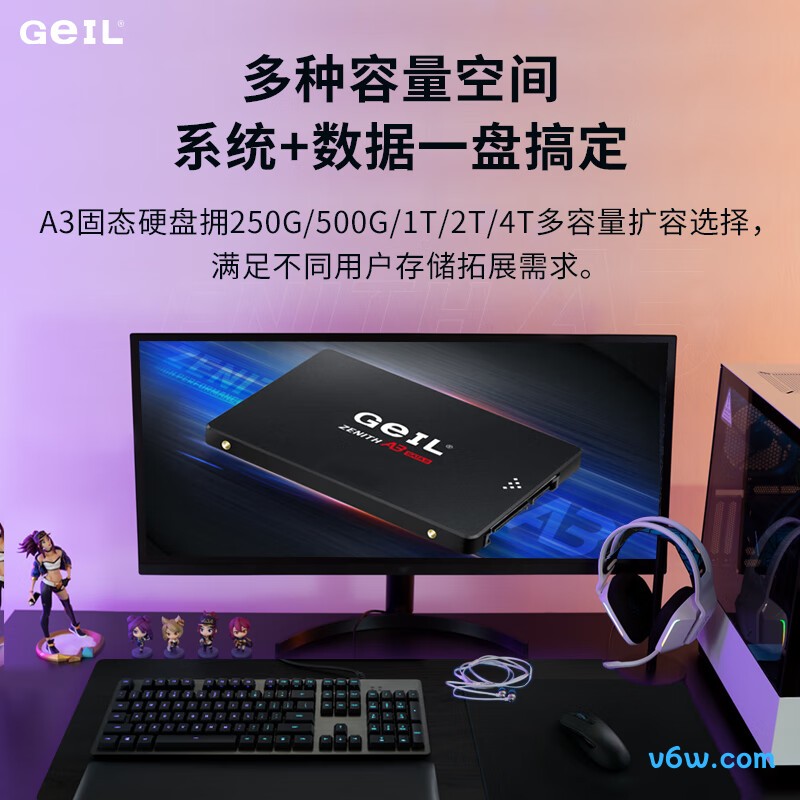 GEIL金邦 1TB SSD固态硬盘 A3系列