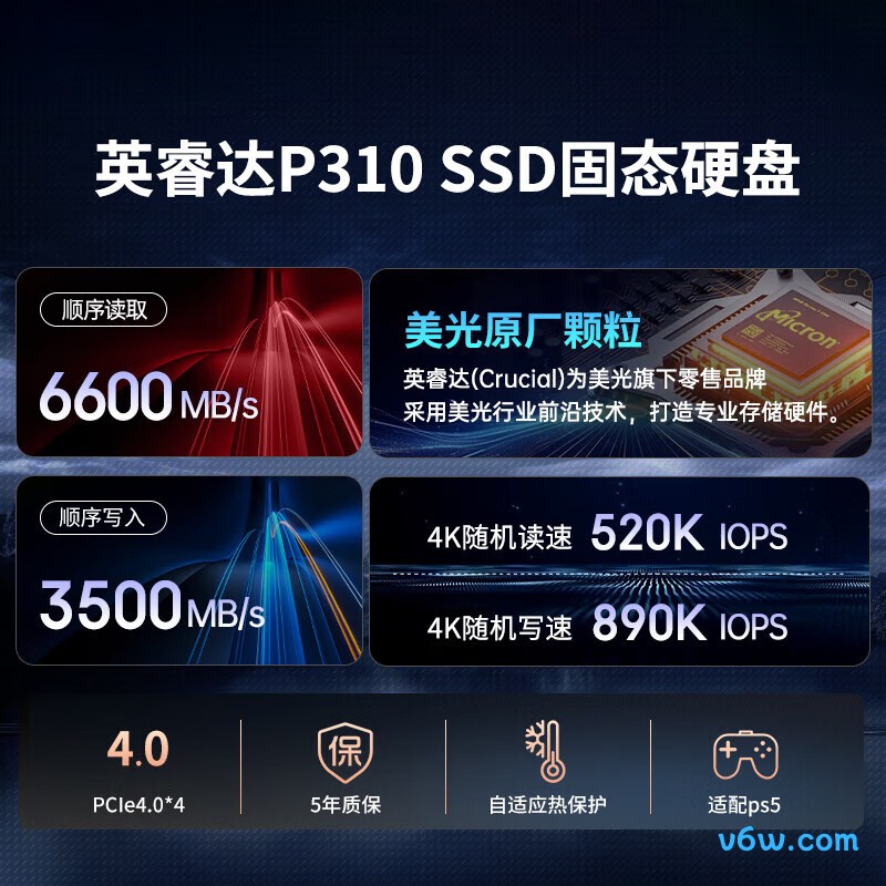 美光P310 500GB SSD固态硬盘