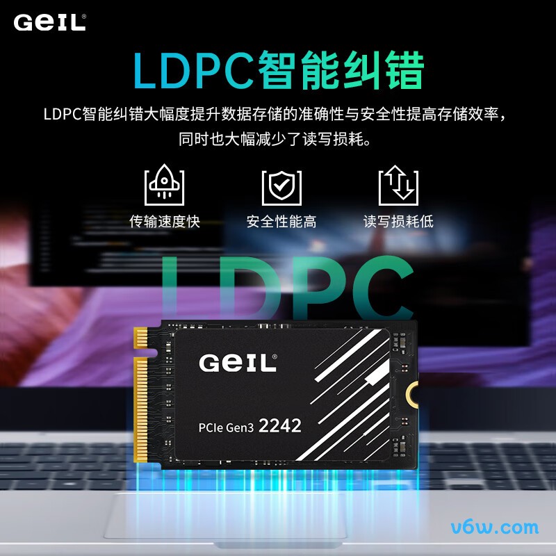 GEIL金邦 1TB SSD固态硬盘 2242短板