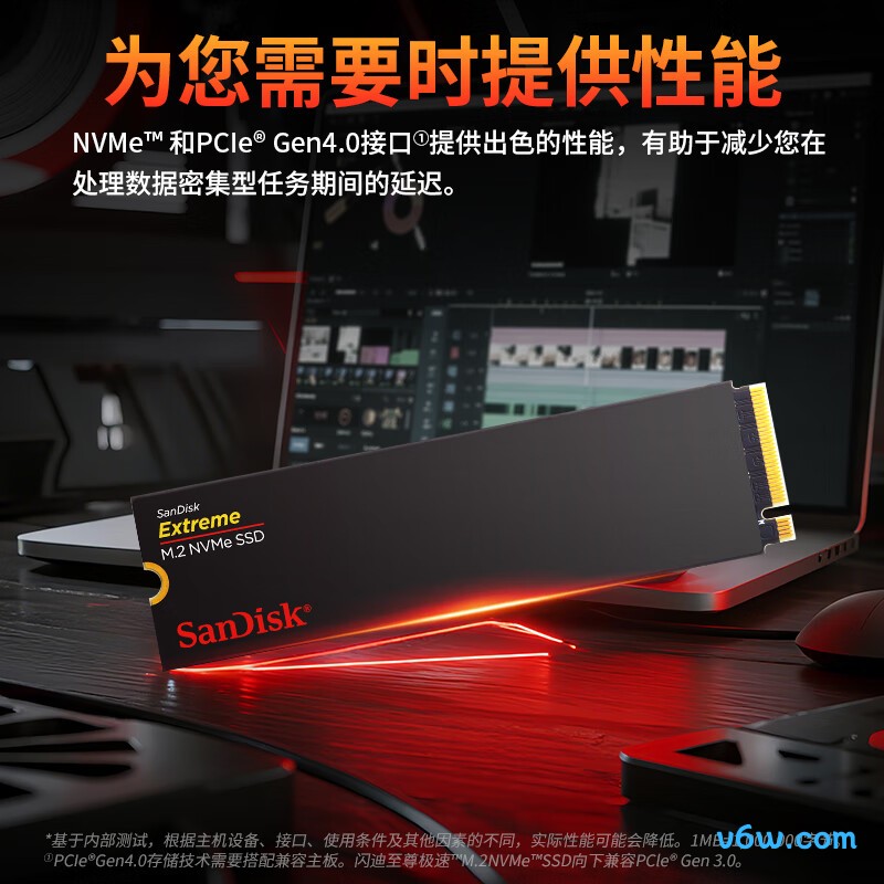 闪迪1TB SSD固态硬盘 Extreme至尊极速