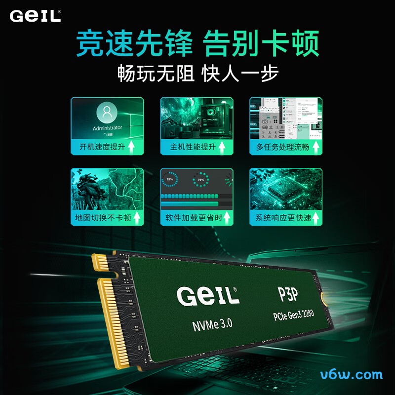 GEIL金邦 512GB SSD固态硬盘 P3P系列 M.2接口