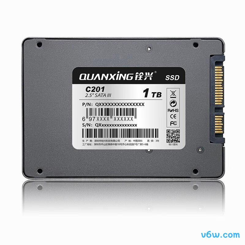 铨兴1TB SSD固态硬盘 ATA3.0接口