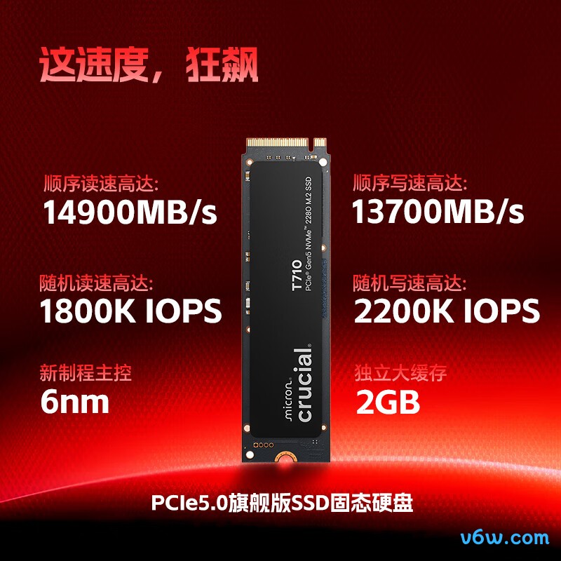 美光T710 Pro 1TB SSD固态硬盘SSD固态硬盘