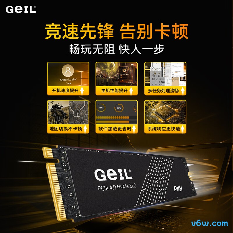 GEIL金邦 4TB SSD固态硬盘 P4H系列SSD固态硬盘图片