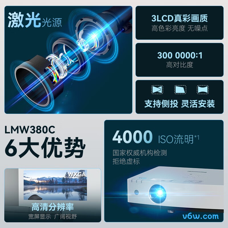 松下PT-LMW380C投影仪图片