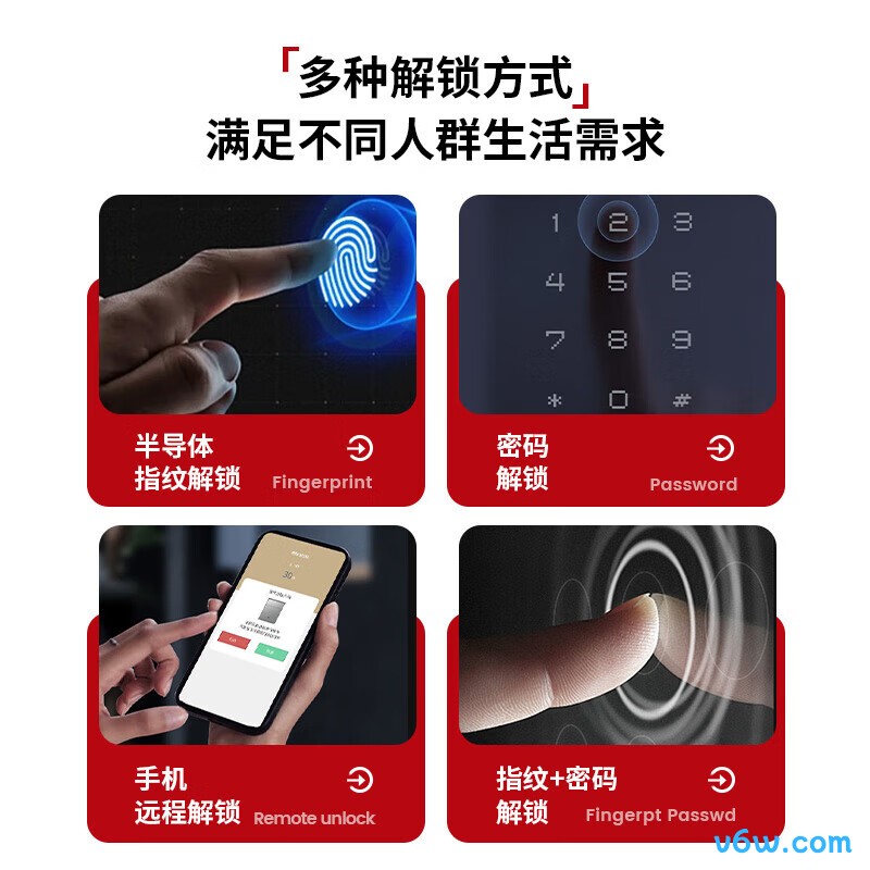 虎牌轻奢浅灰指纹款
